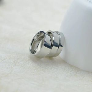 925 Silver Titanium Steel Band Man Woman Blck Ring